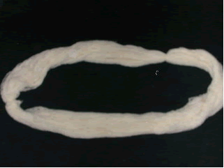 Looped skein tied in two places